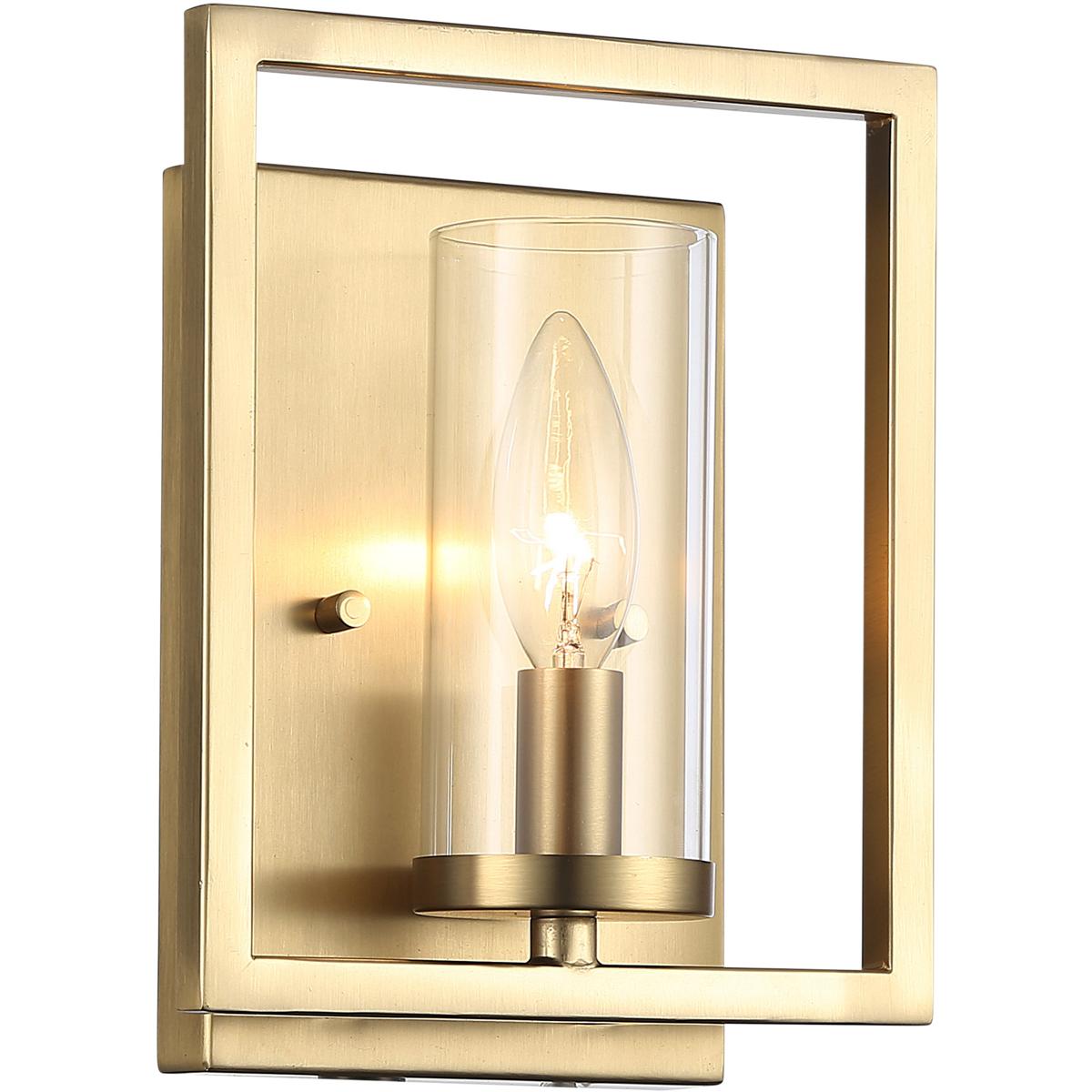 Golden Lighting 6068-1W BCB Marco 1 Light 7 inch Brushed Champagne Brass Wall Sconce Wall Light