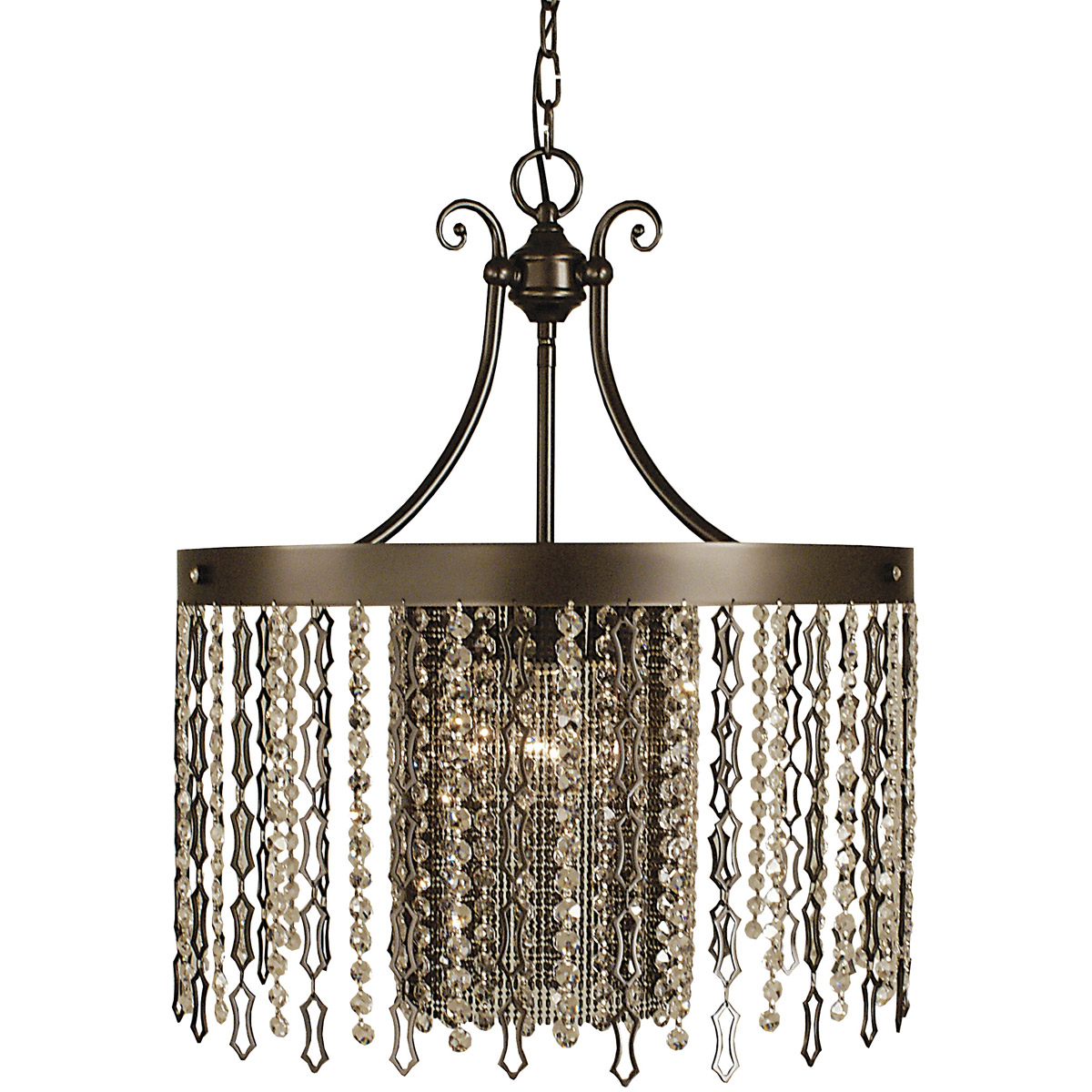 Framburg 2958MB Penelope 4 Light 20 inch Mahogany Bronze Dining Chandelier Ceiling Light