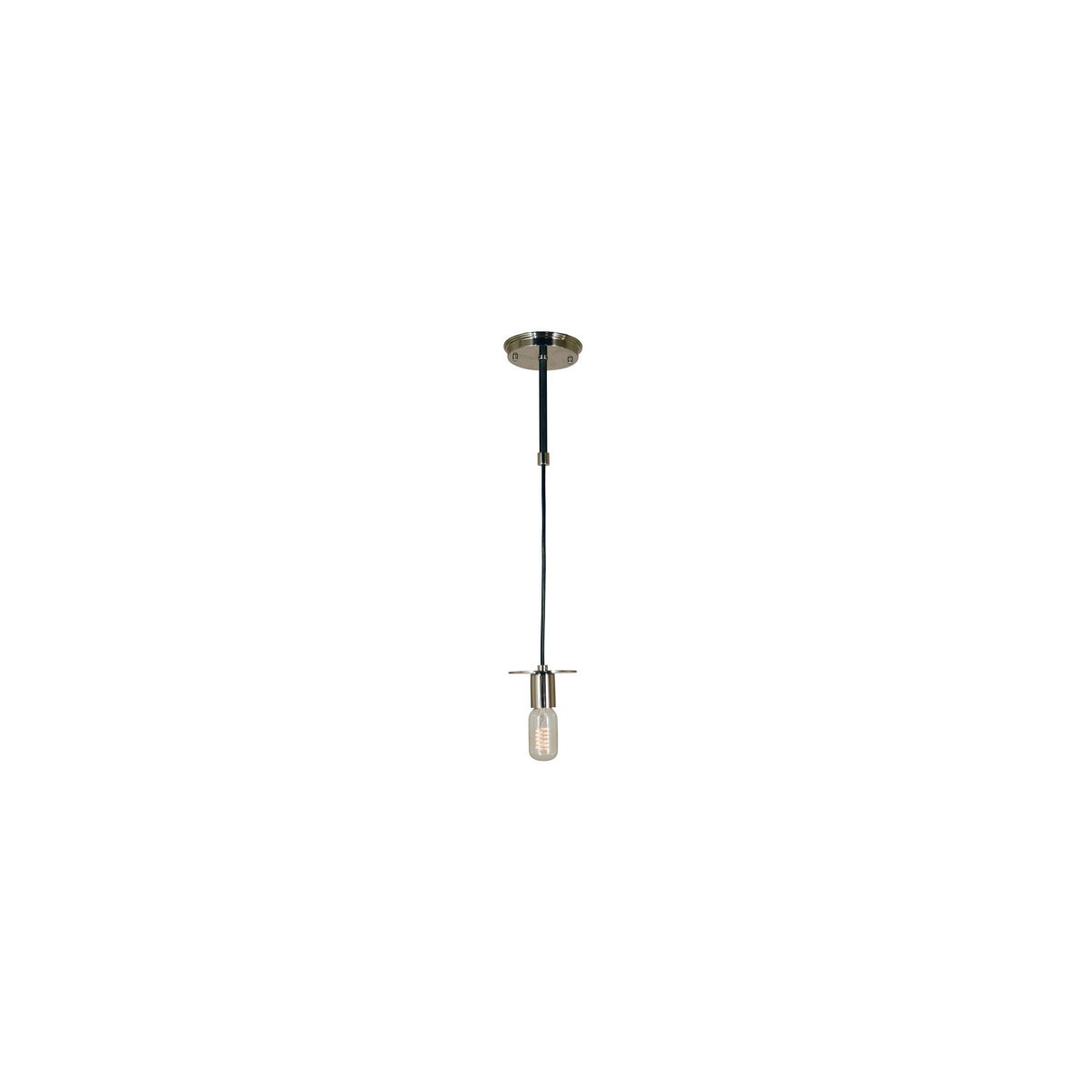 Framburg 4890PN/MBLACK Juliette 1 Light 4 inch Polished Nickel with Matte Black Pendant Ceiling Light in Polished Nickel/Matte Black