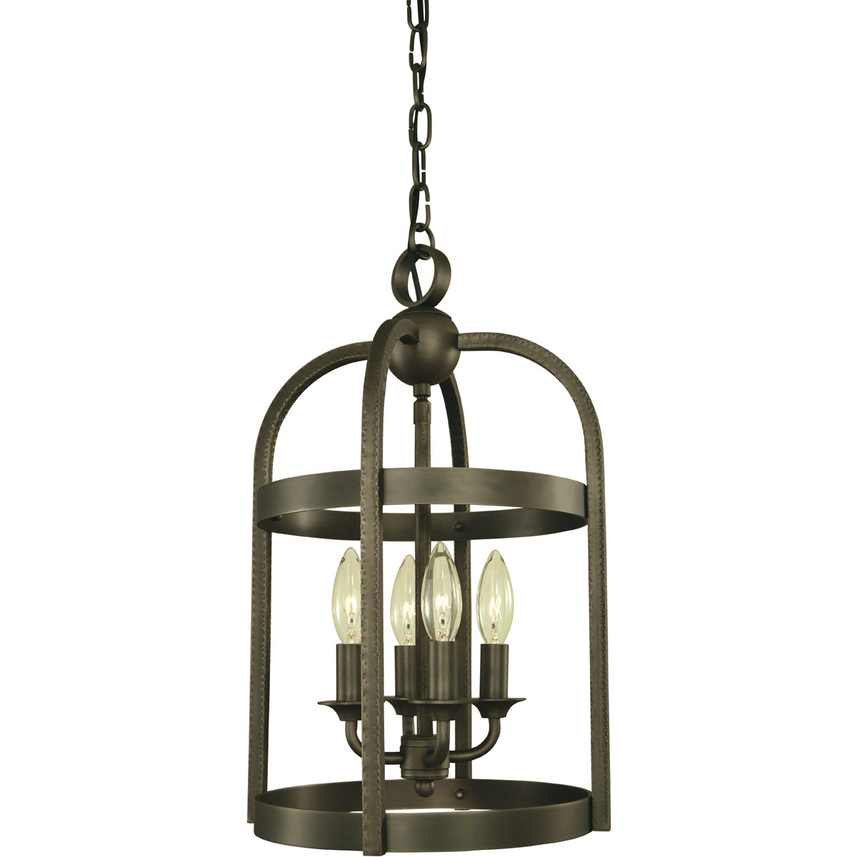 Framburg 5644SP Heidelberg 4 Light 10 inch Satin Pewter Mini Chandelier Ceiling Light