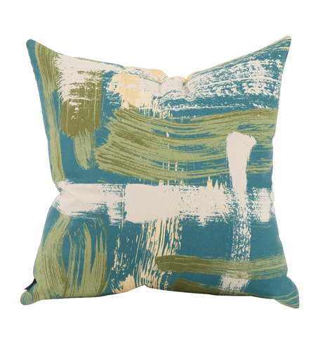 Howard Elliott Collection 2-635F Square 20 inch Urban Turquoise Pillow, with Down Insert photo