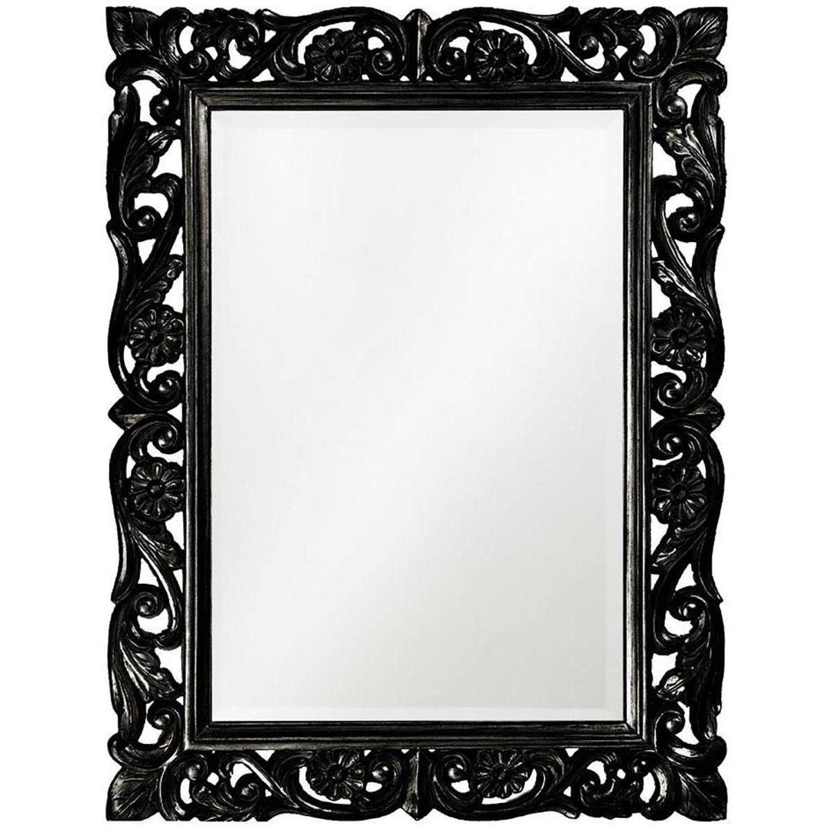 Howard Elliott Collection 2113BL Chateau 42 X 31 inch Glossy Black Wall Mirror