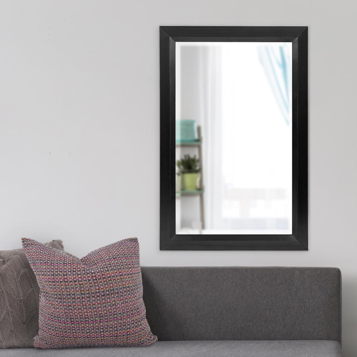 Howard Elliott Collection 51211BL Avery 42 X 28 inch Glossy Black Wall Mirror