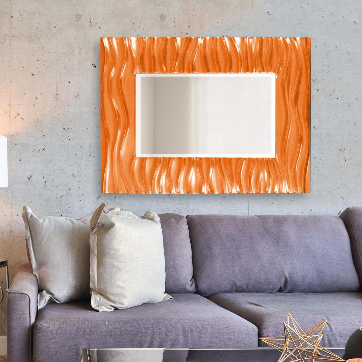 Howard Elliott Collection 56042O Zenith 39 X 31 inch Glossy Orange Wall Mirror