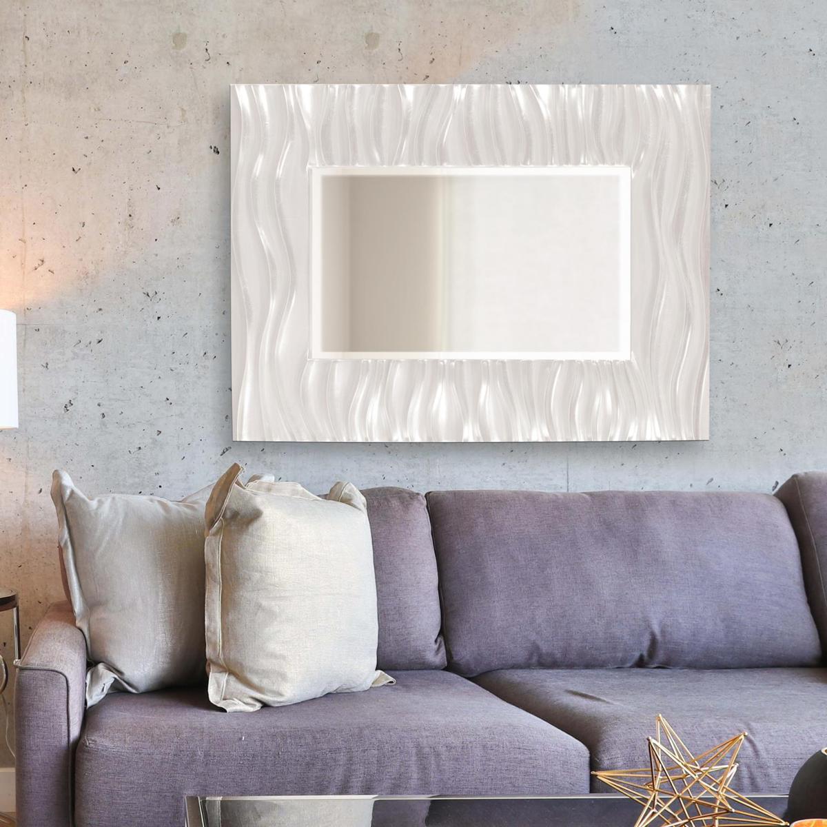 Howard Elliott Collection 56042W Zenith 39 X 31 inch Glossy White Wall Mirror