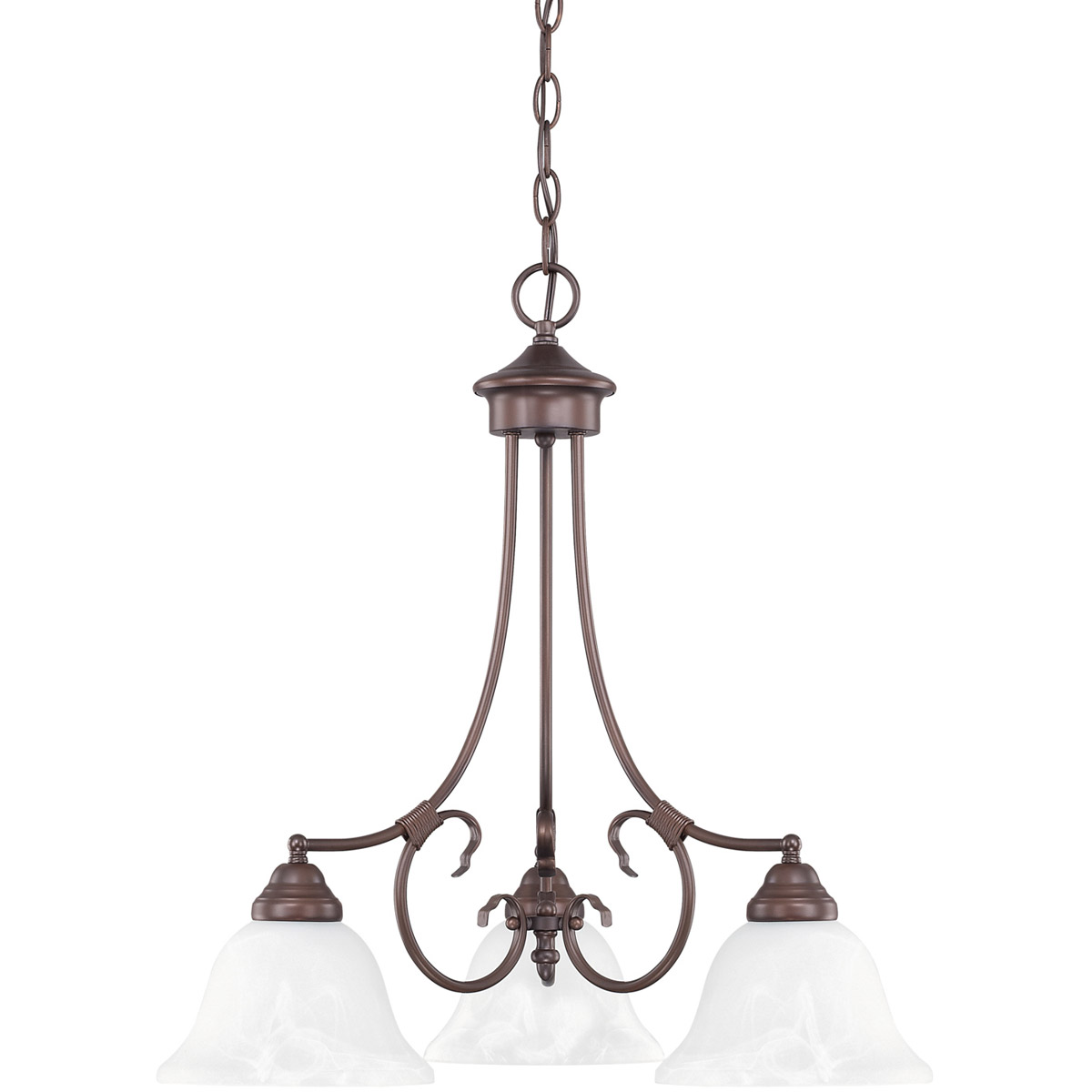 HomePlace by Capital Lighting 3224BZ-220 Hometown 3 Light 22 inch Bronze Chandelier Ceiling Light