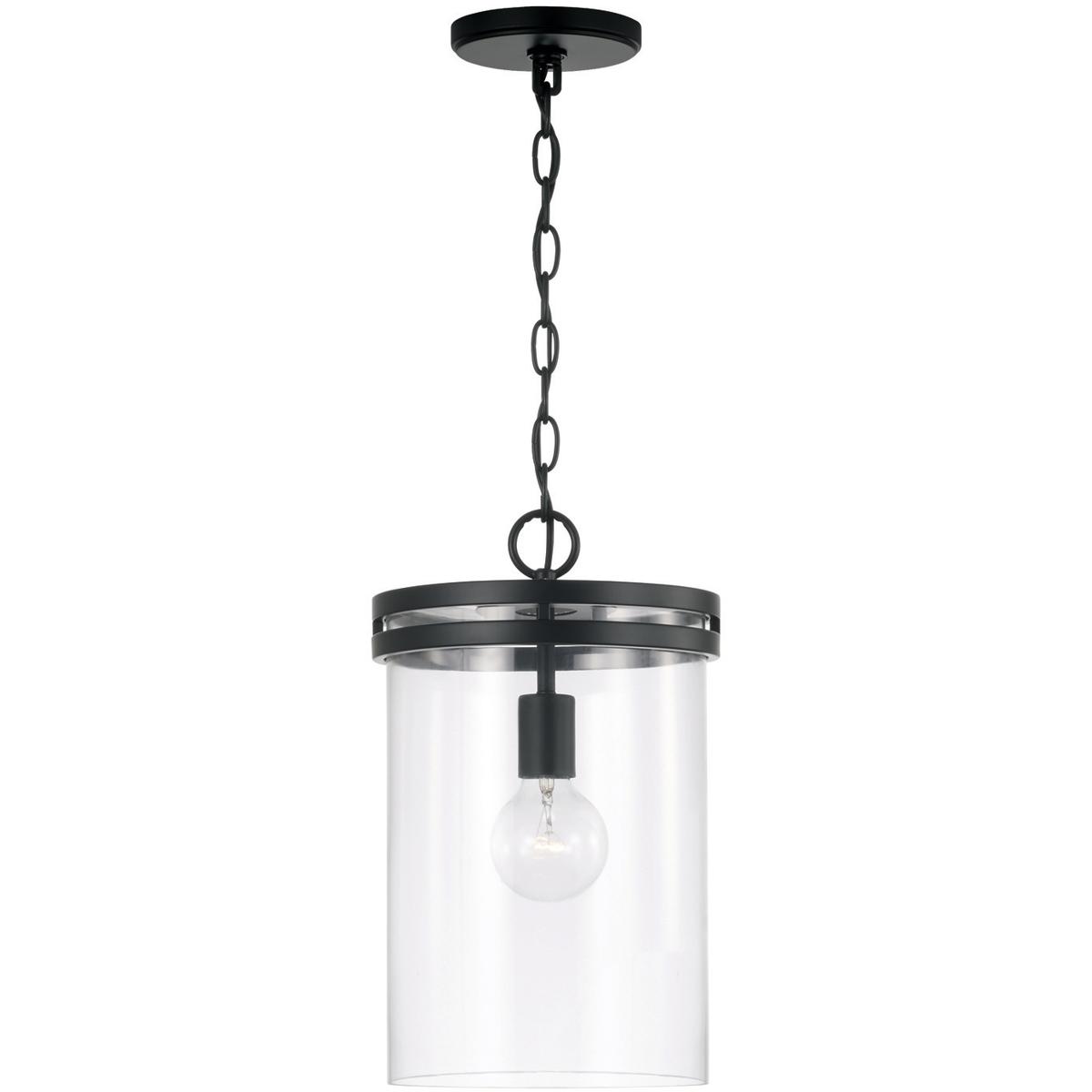 Lighting New York 348711MB HomePlace by Capital Lighting Fuller 1 Light 9.25 inch Matte Black Pendant Ceiling Light 348711MB - Open Box