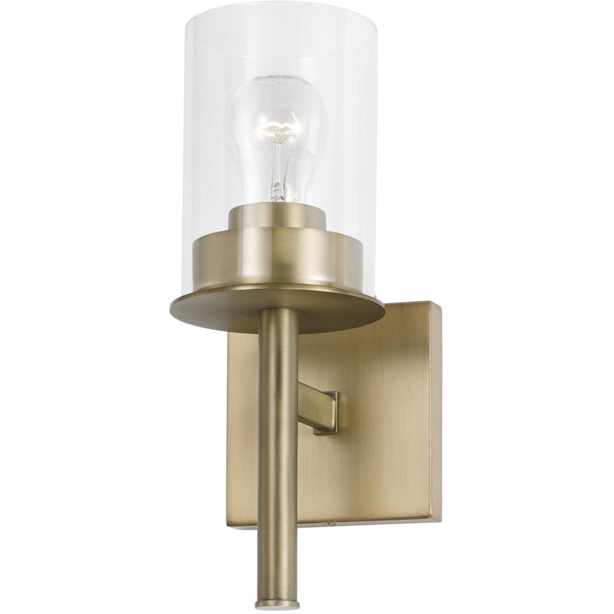 HomePlace by Capital Lighting 646811AD-532 Mason 1 Light 5 inch Aged Brass Sconce Wall Light