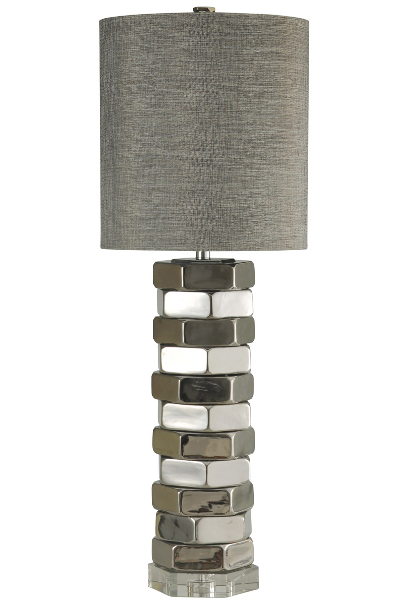 Harp and Finial HFL313009DS Selby Table Lamp Chrome eBay