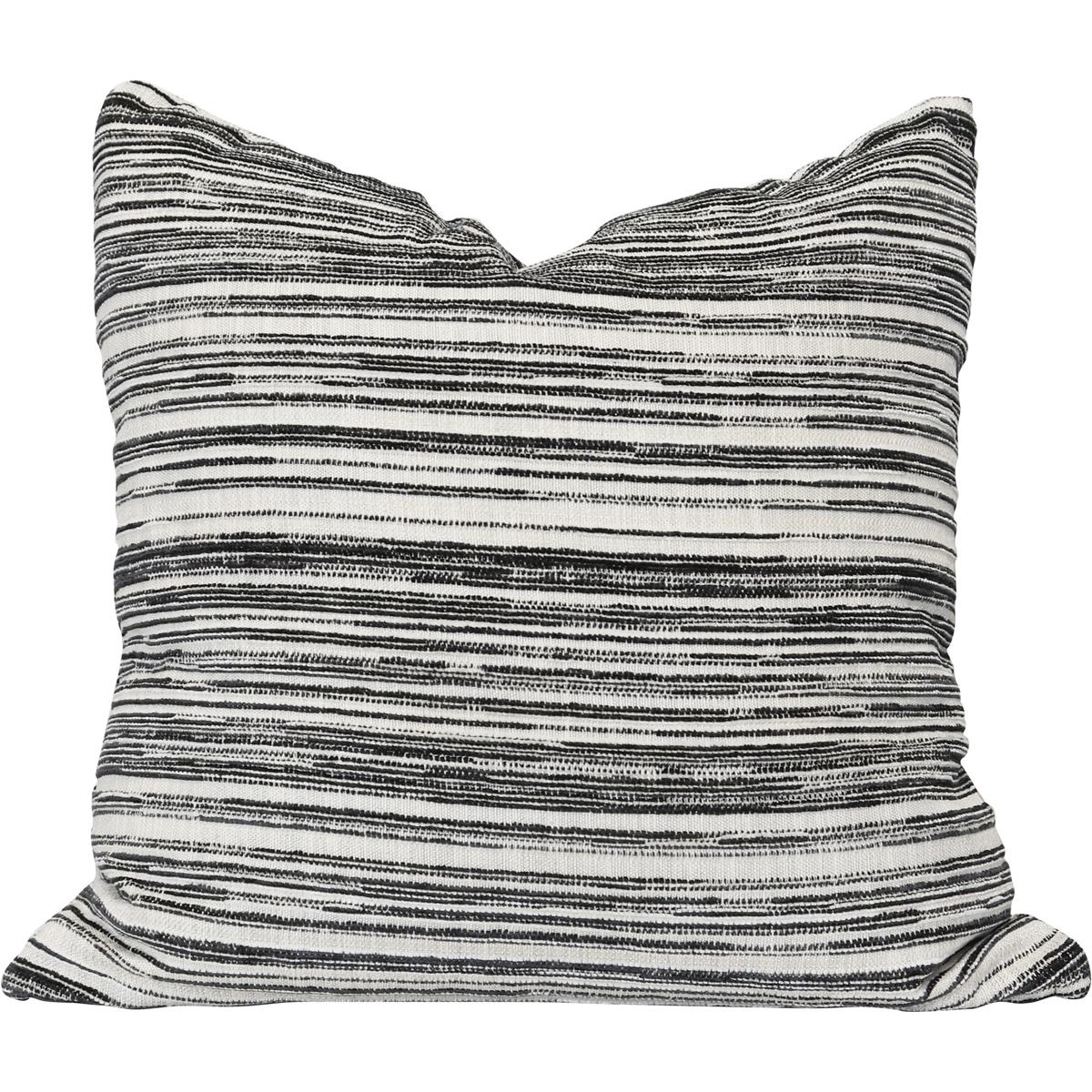 Harp and Finial HFS20281DS Pepper 24 inch Grey Throw Pillow