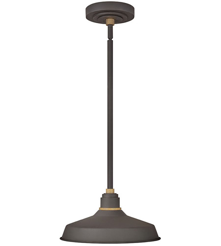 Hinkley 10382MR Foundry Classic 1 Light 12 inch Museum Bronze Outdoor Hanging Barn Light photo