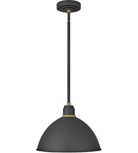 Hinkley 10685TK Foundry Dome 1 Light 16 inch Textured Black Outdoor Hanging Barn Light photo