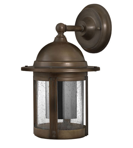 Hinkley Edison Medium Wall Outdoor in Aged Brass 1160AS-DS photo