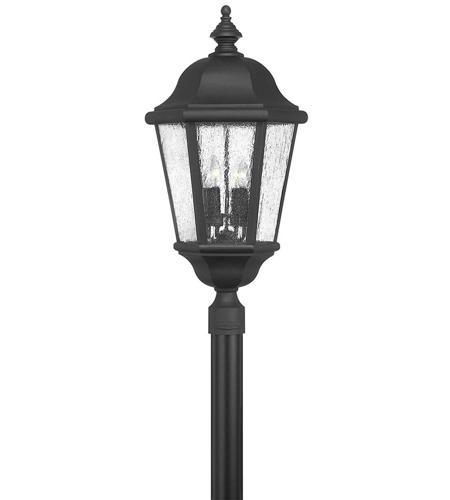 Hinkley 1677BK Edgewater 4 Light 28 inch Black Outdoor Post/Pier Mount Lantern, Extra Large photo