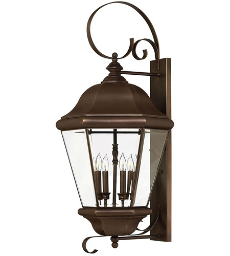 Hinkley 2406CB Clifton Park 4 Light 36 inch Copper Bronze Outdoor Wall Lantern, Extra Large photo