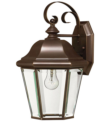 Hinkley 2423CB Clifton Park 1 Light 15 inch Copper Bronze Outdoor Wall Lantern, Small photo