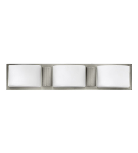 Hinkley 55483BN-LED Daria 3 Light 24 inch Brushed Nickel Bath Vanity Wall Light in LED, Etched Opal Glass photo