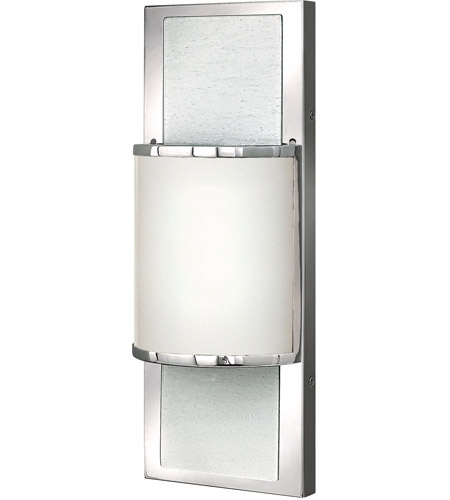 Hinkley 56010cm Mira 1 Light 6 Inch Chrome Bath Sconce Wall Light Etched Opal Glass