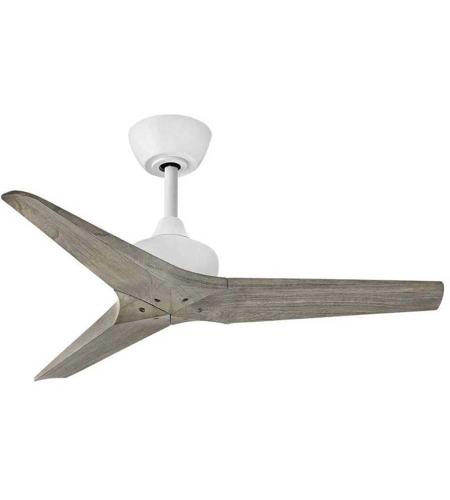Hinkley 903744FMW-NDD Chisel 44 inch Matte White with Weathered Wood Blades Fan photo