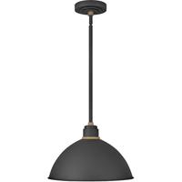 Hinkley 10685TK Foundry Dome 1 Light 16 inch Textured Black Outdoor Hanging Barn Light photo thumbnail