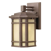 Hinkley 1270OZ Cherry Creek 1 Light 11 inch Oil Rubbed Bronze Outdoor Wall Lantern in Amber Linen, Incandescent photo thumbnail