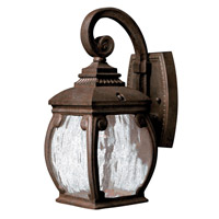 Hinkley 1946FZ Forum 1 Light 13 inch French Bronze Outdoor Wall Lantern in Incandescent photo thumbnail