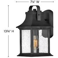 Hinkley 2390TK Grant 1 Light 14 inch Textured Black Outdoor Wall Lantern alternative photo thumbnail
