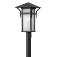 Hinkley Lighting Harbor 1 Light Post Lantern (Post Sold Separately) in Satin Black 2571SK-ES photo thumbnail