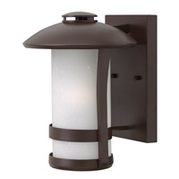 Hinkley 2700AR-LED Chandler 1 Light 12 inch Anchor Bronze Outdoor Wall Lantern in LED, Etched Seedy Glass photo thumbnail
