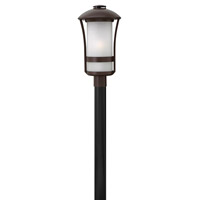 Hinkley 2701AR-LED Chandler 1 Light 21 inch Anchor Bronze Post Mount in LED, Etched Seedy Glass photo thumbnail