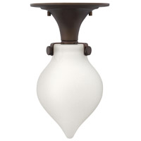 Hinkley 3145OZ-GU24 Congress 1 Light 6 inch Oil Rubbed Bronze Flush Mount Ceiling Light in GU24, Etched Opal Glass photo thumbnail