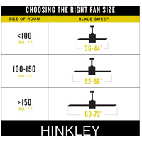 Hinkley 903760FGT-NDD Chisel 60 inch Graphite with Driftwood Blades Fan alternative photo thumbnail