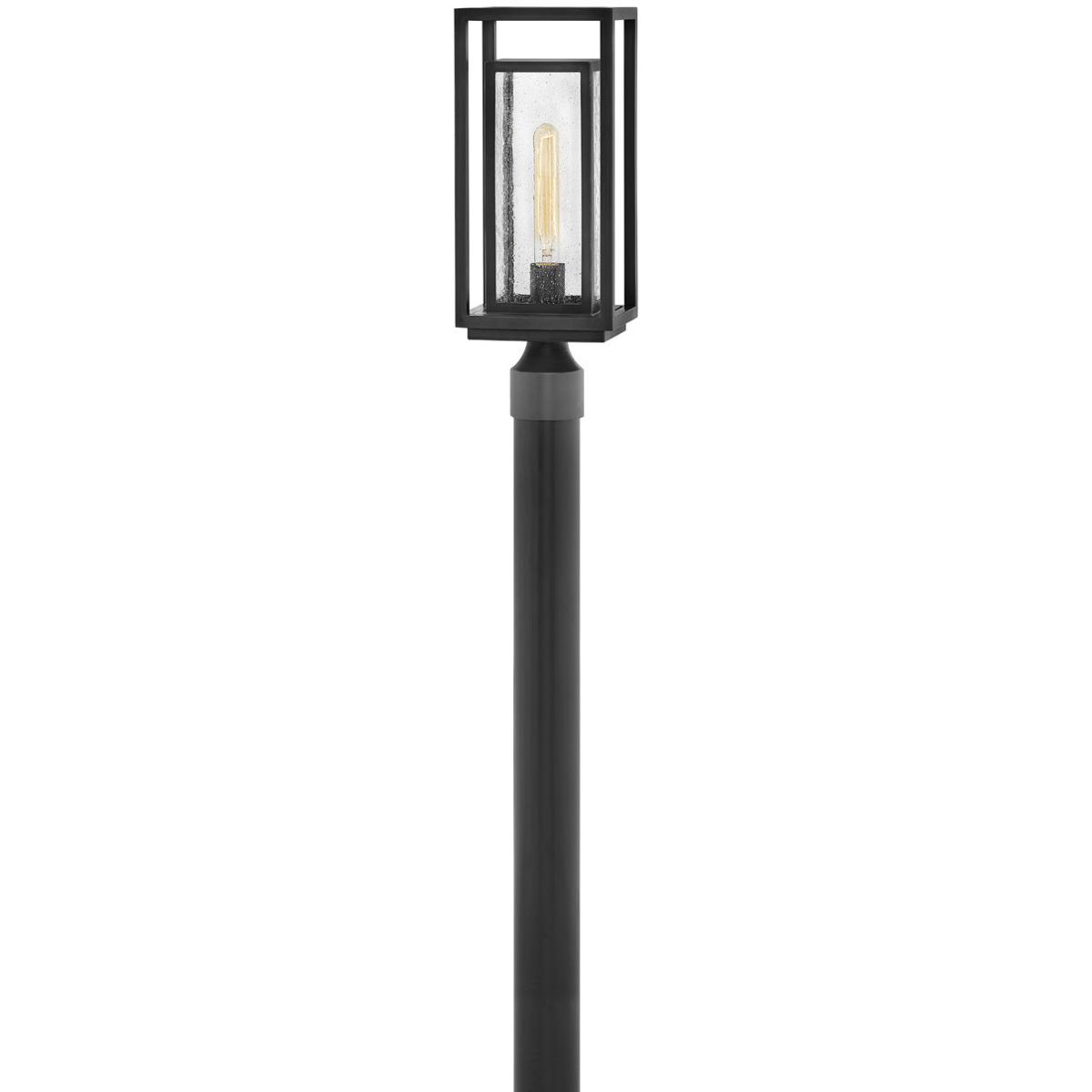 Hinkley 1001BK-LL Coastal Elements Republic LED 17 inch Black Outdoor Post Mount Lantern, Estate Series