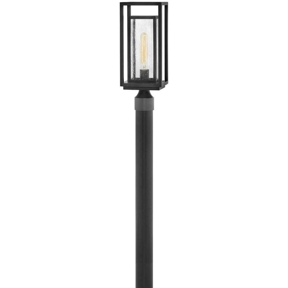 Hinkley 1001BK-LV Coastal Elements Republic LED 17 inch Black Outdoor Post Mount Lantern, Estate Series