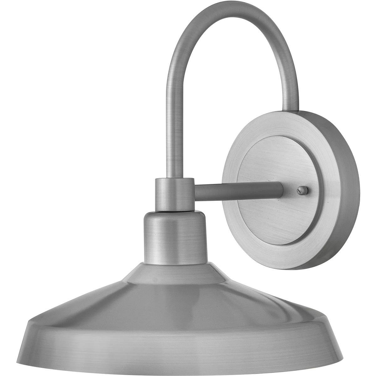 Hinkley 12075AL Coastal Elements Forge 1 Light 13.25 inch Antique Brushed Aluminum Outdoor Wall Mount Barn Light