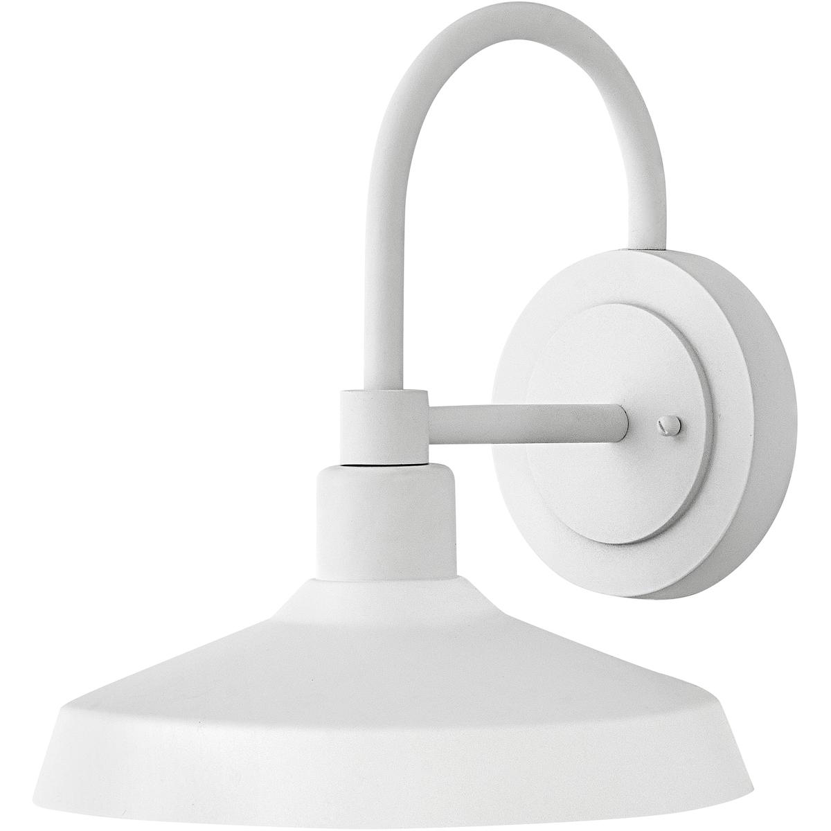 Hinkley 12075TW Coastal Elements Forge 1 Light 13.25 inch Textured White Outdoor Wall Mount Barn Light