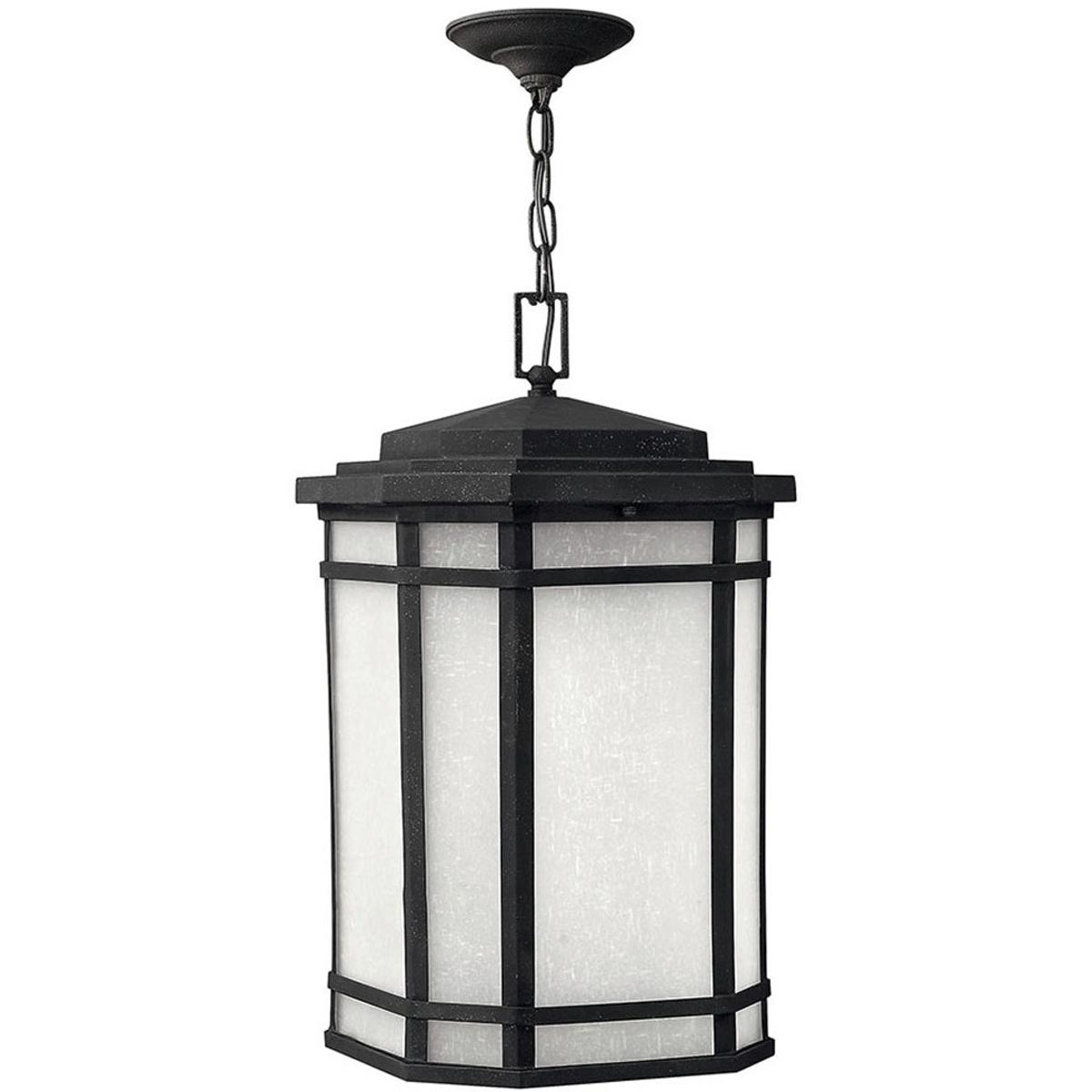 Hinkley 1272VK Cherry Creek 1 Light 12 inch Vintage Black Outdoor Hanging Lantern