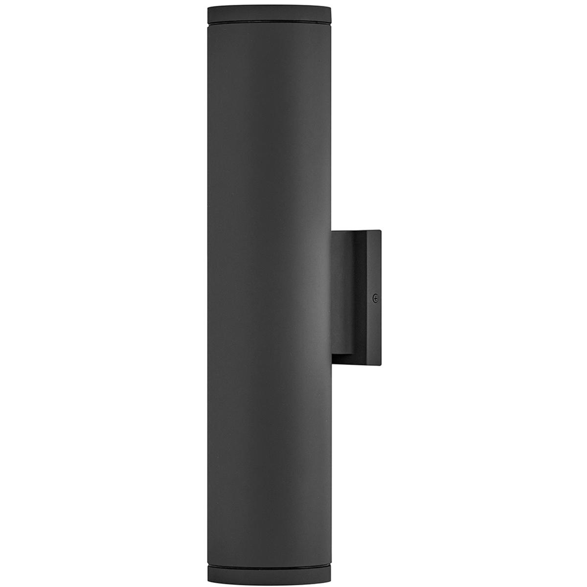 Hinkley 13598BK-LL MOCO Silo 2 Light 20 inch Black Outdoor Wall Mount Lantern, Coastal Elements