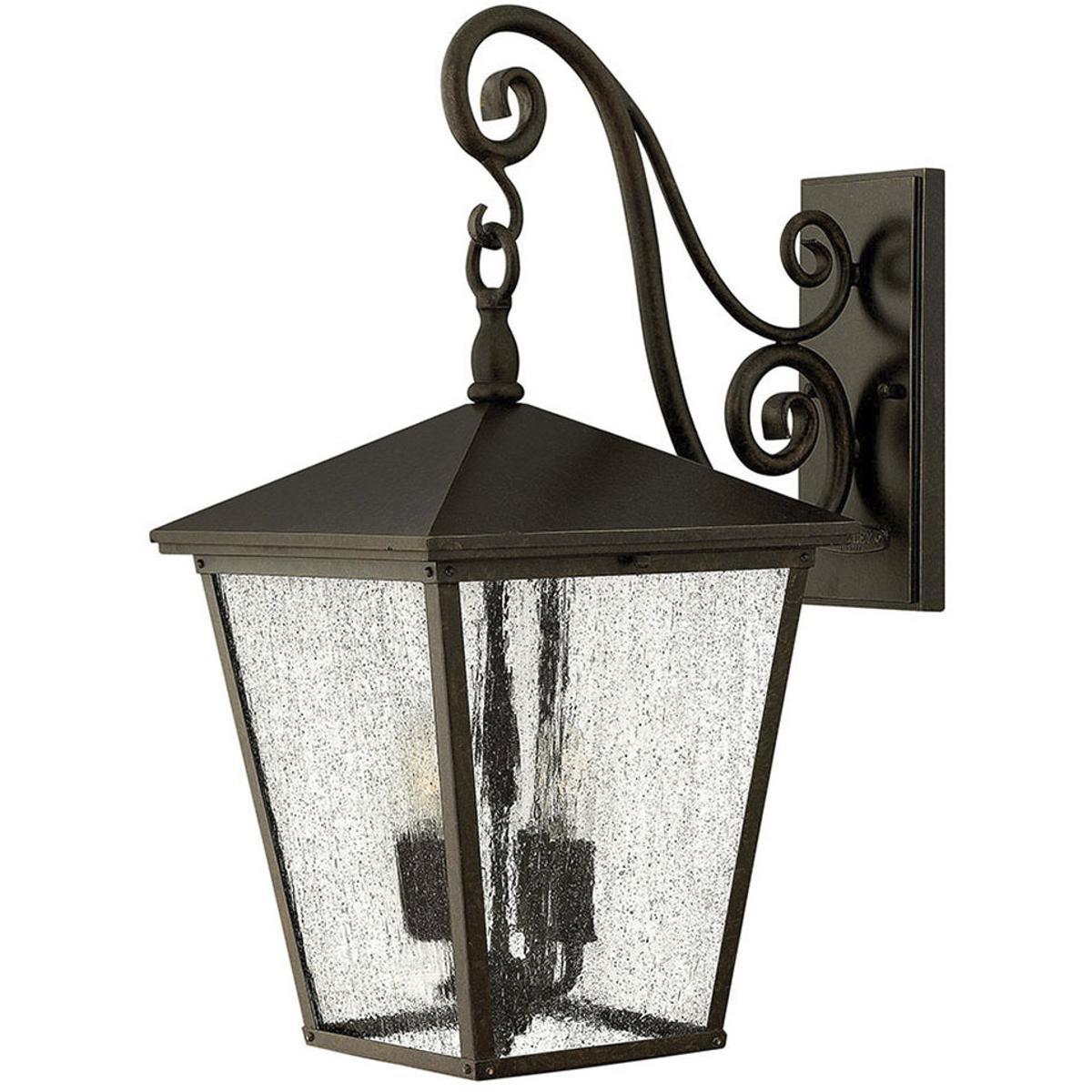 Hinkley 1435RB Heritage Trellis Outdoor Wall Mount Lantern in Regency Bronze, Large