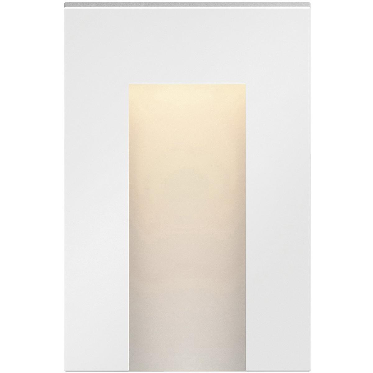 Hinkley 1556SW Taper 12v 1.20 watt Satin White Landscape Deck Sconce, Vertical