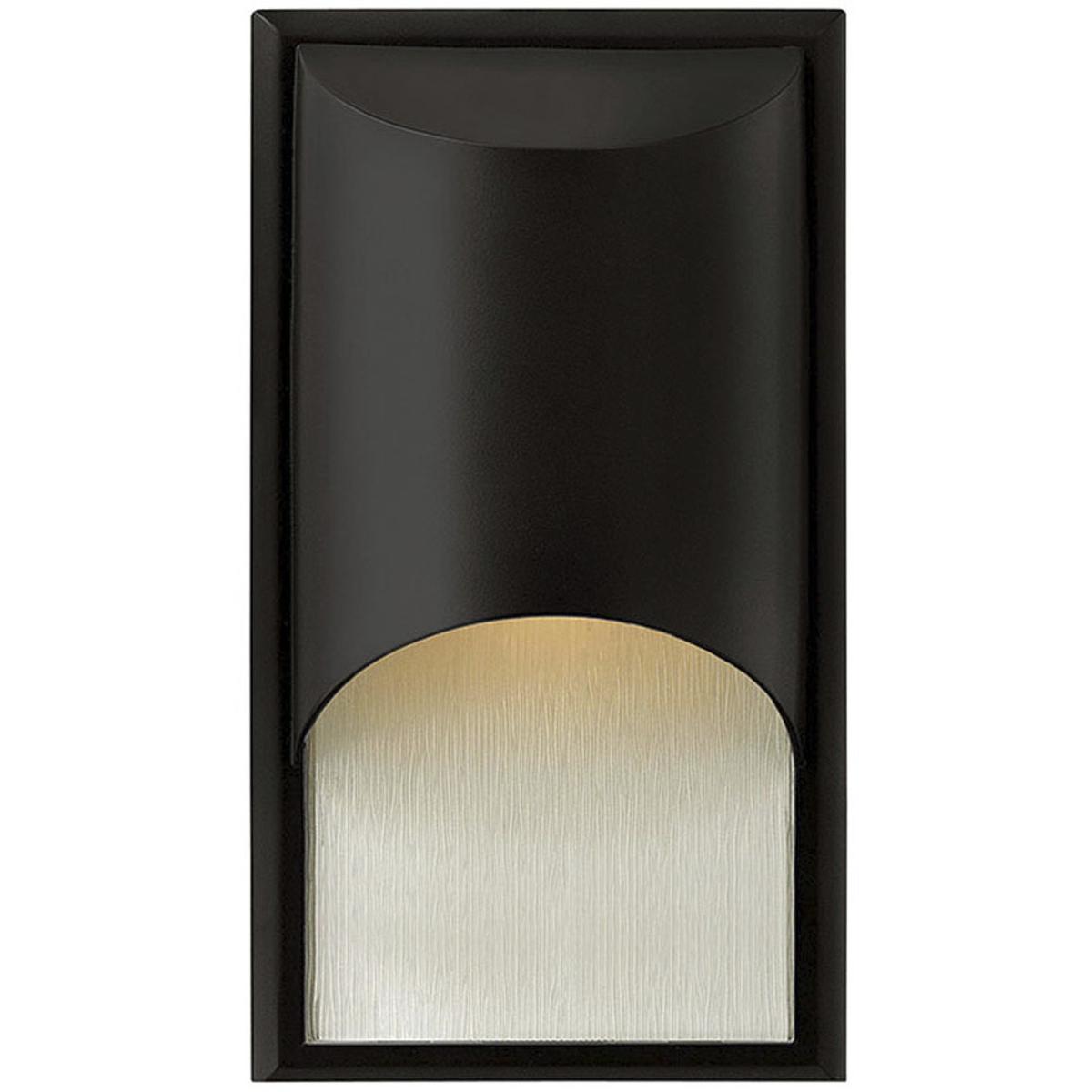 Hinkley 1830SK Cascade Outdoor Wall Mount Lantern in Satin Black Small
