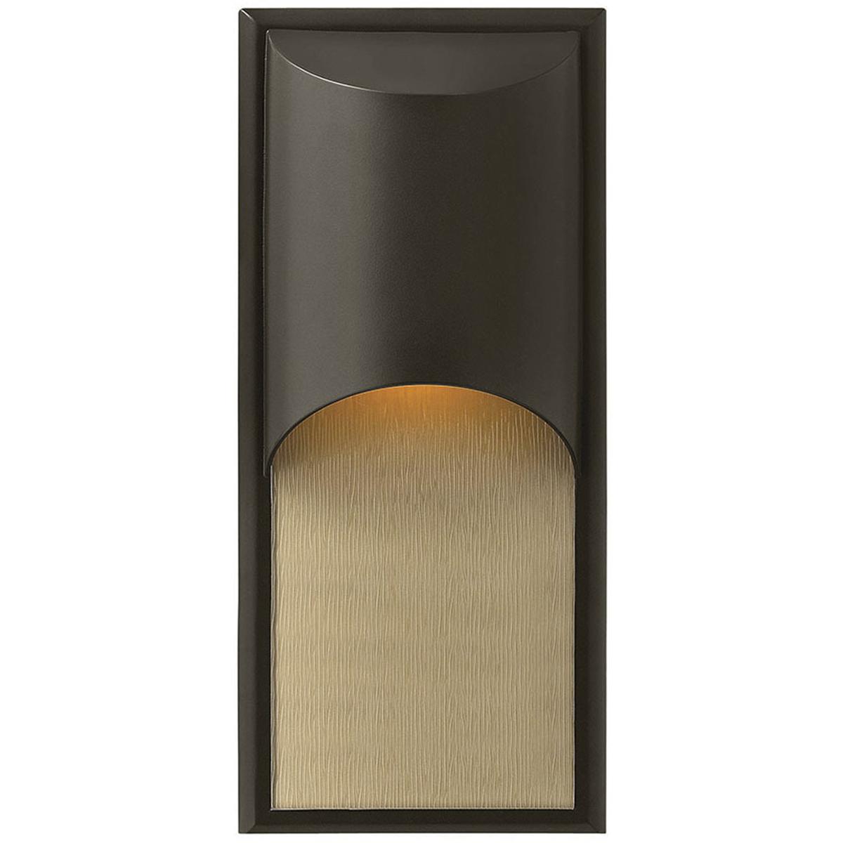 Hinkley 1834BZ Cascade Outdoor Wall Mount Lantern in Bronze, Medium