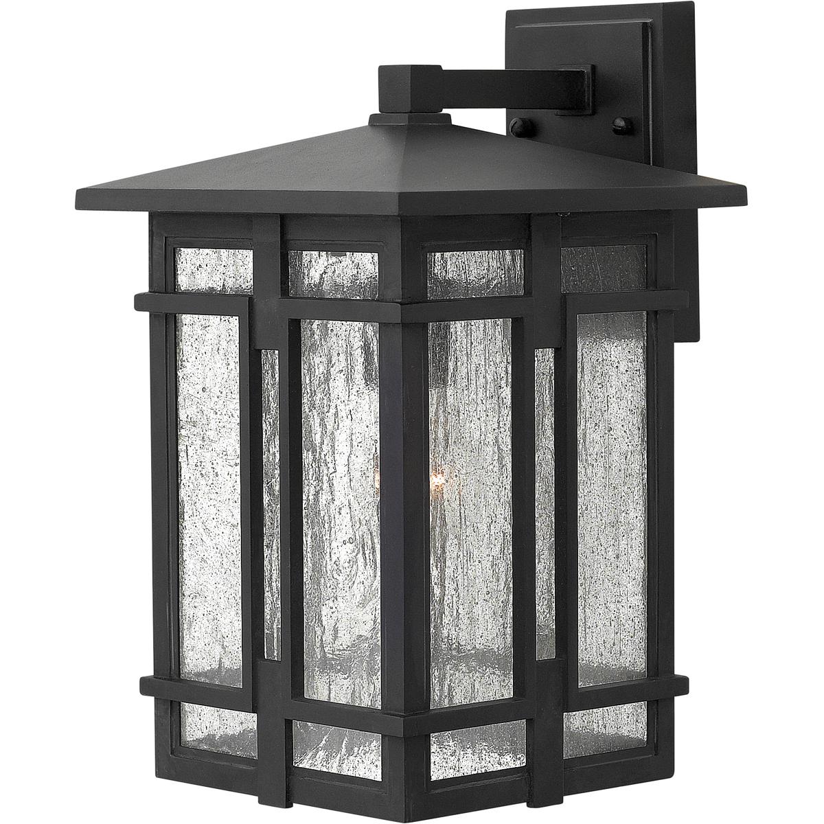 Hinkley 1964MB Tucker Outdoor Wall Mount Lantern in Museum Black, Medium