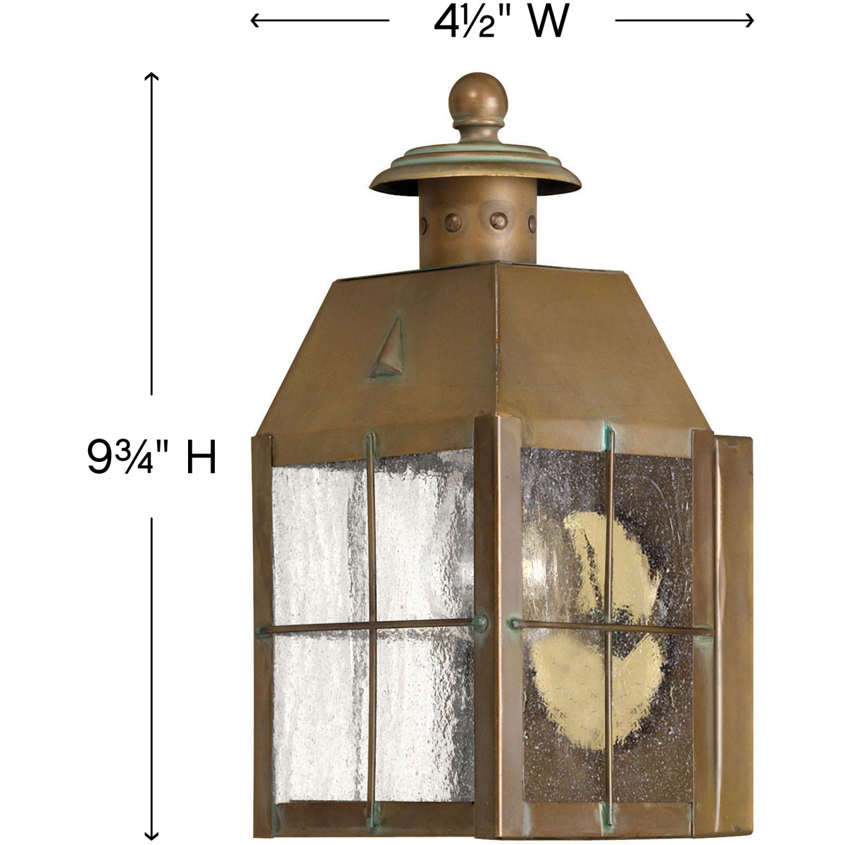 Hinkley Lighting 2376AS Heritage Nantucket Outdoor Wall Light Aged