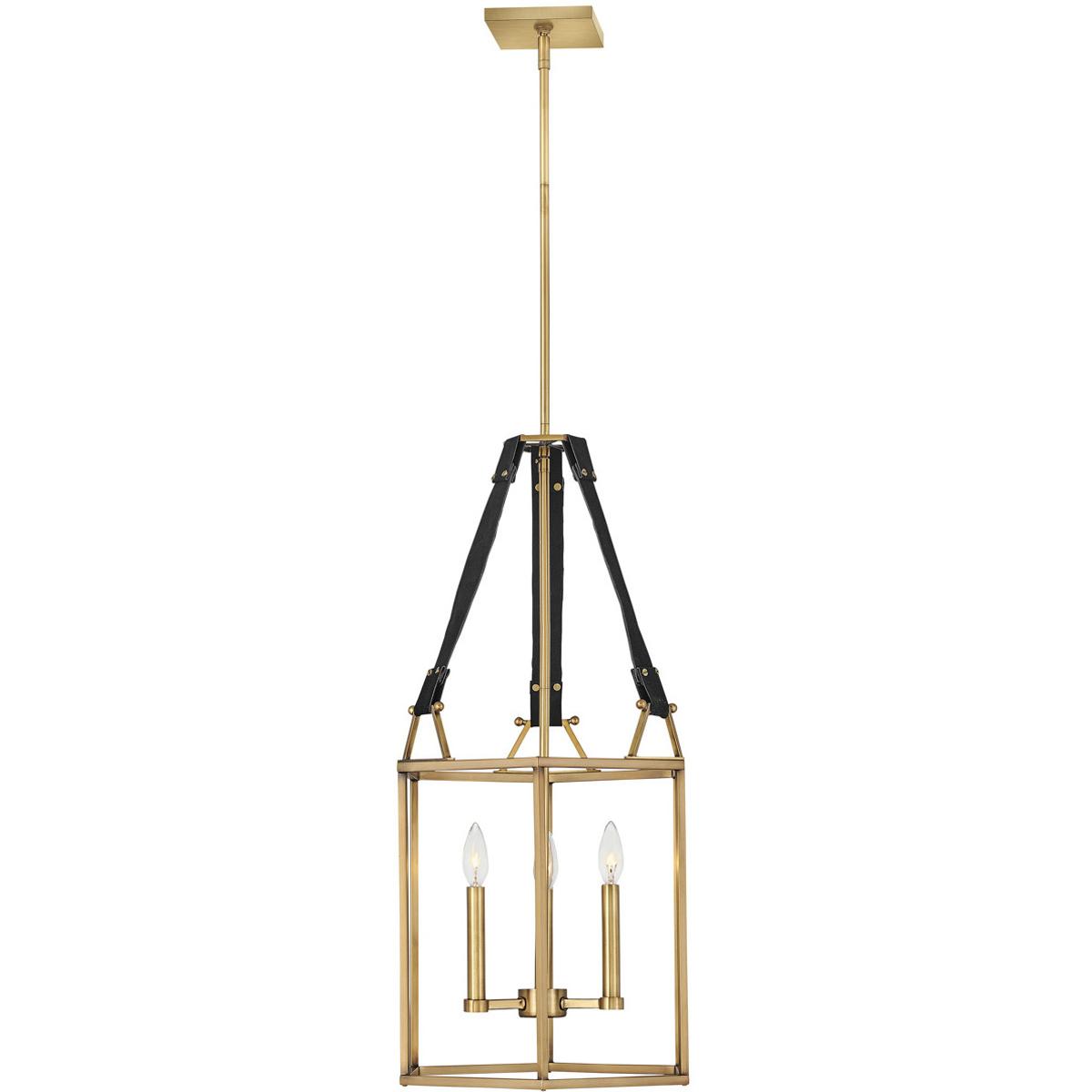 Hinkley 34204HBR Lisa McDennon Monroe 3 Light 15.5 inch Heritage Brass Indoor Chandelier Ceiling Light