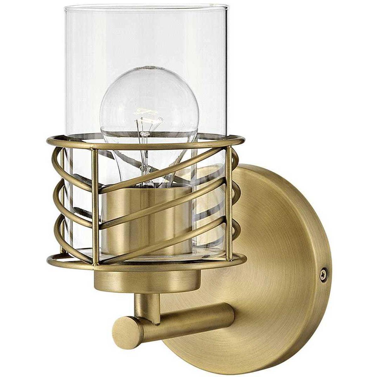 Hinkley 50260LCB Della 1 Light 6.5 inch Lacquered Brass Vanity Light Wall Light