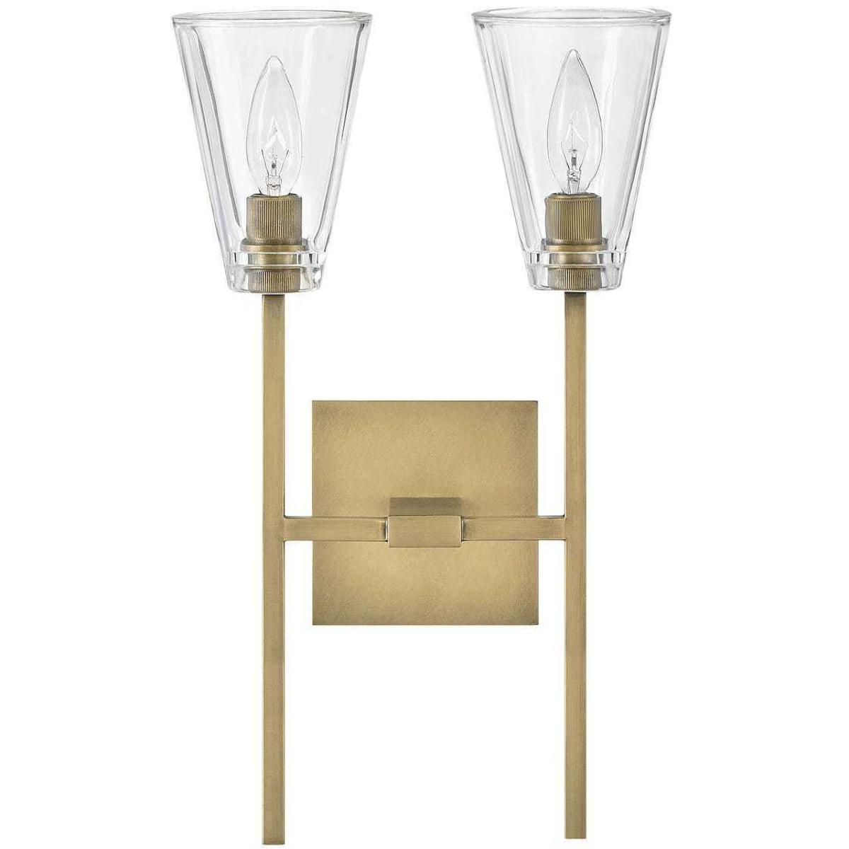 Hinkley 50642HB Auden 2 Light 11 inch Heritage Brass Vanity Light Wall Light