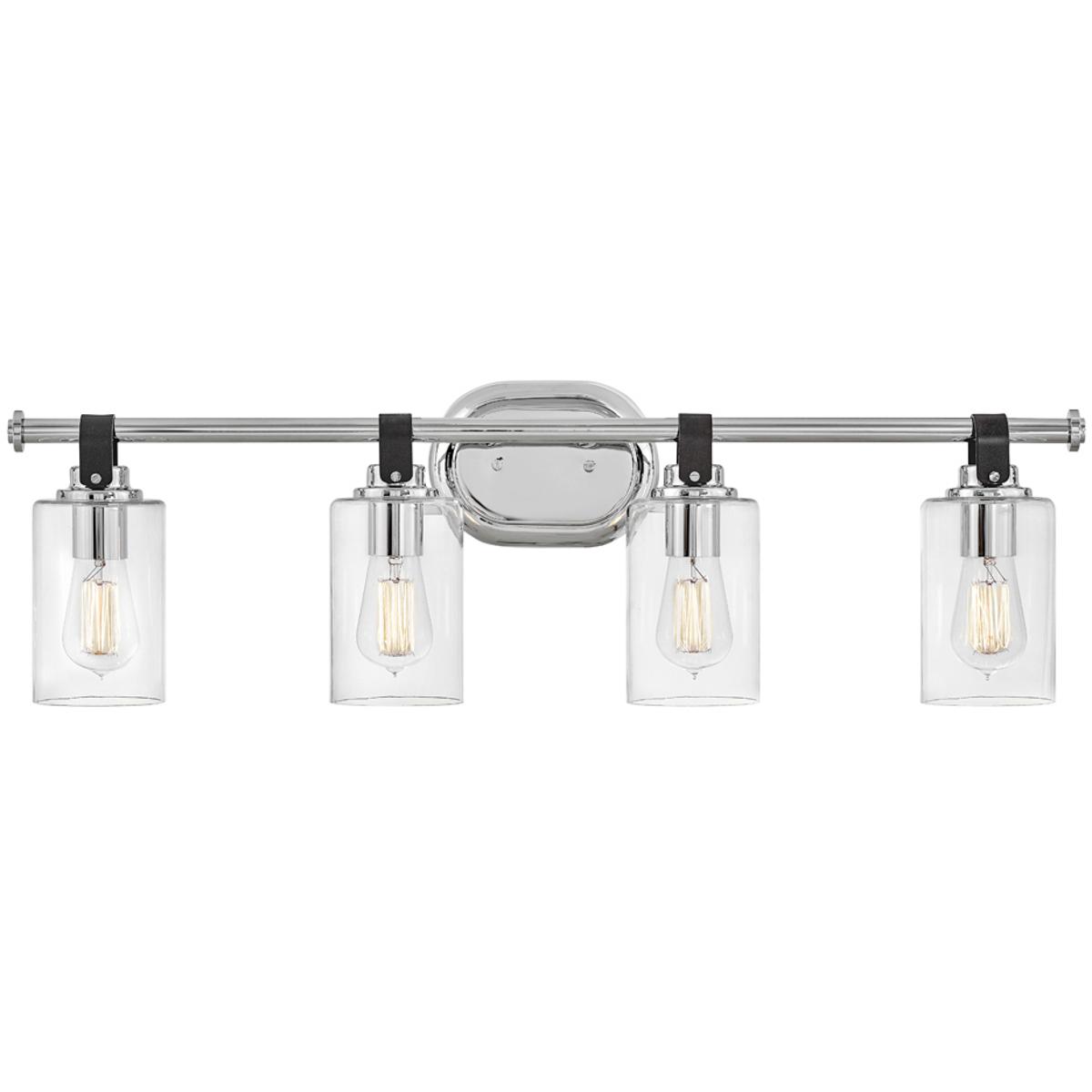 Hinkley 52884CM Halstead 4 Light 32 inch Chrome Vanity Light Wall Light