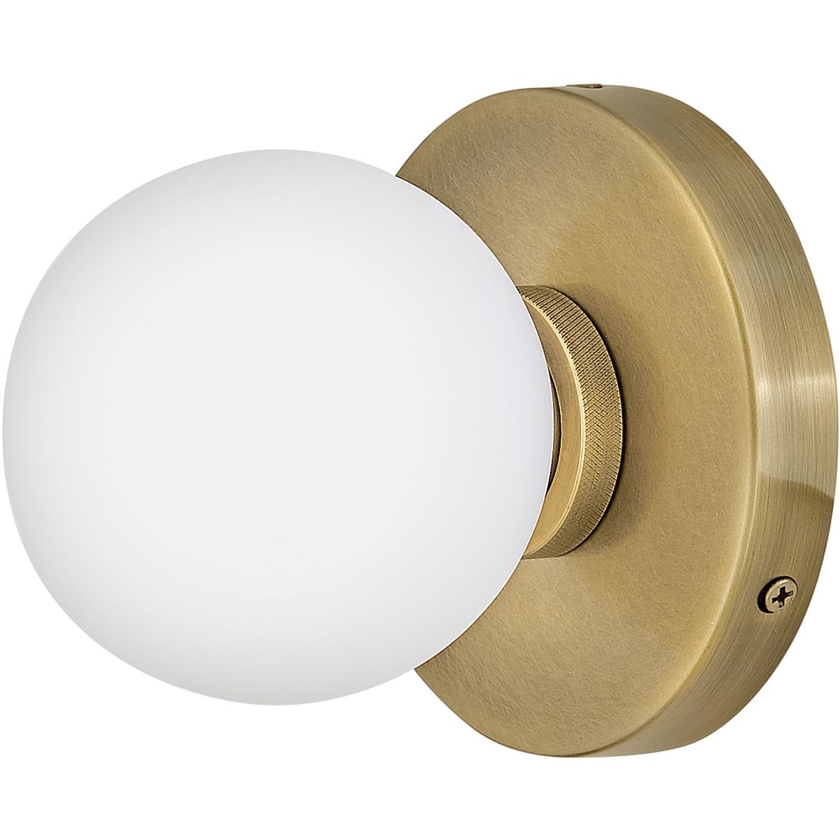 Hinkley 56050HB-LL Audrey LED 5.25 inch Heritage Brass Bath Light Wall Light
