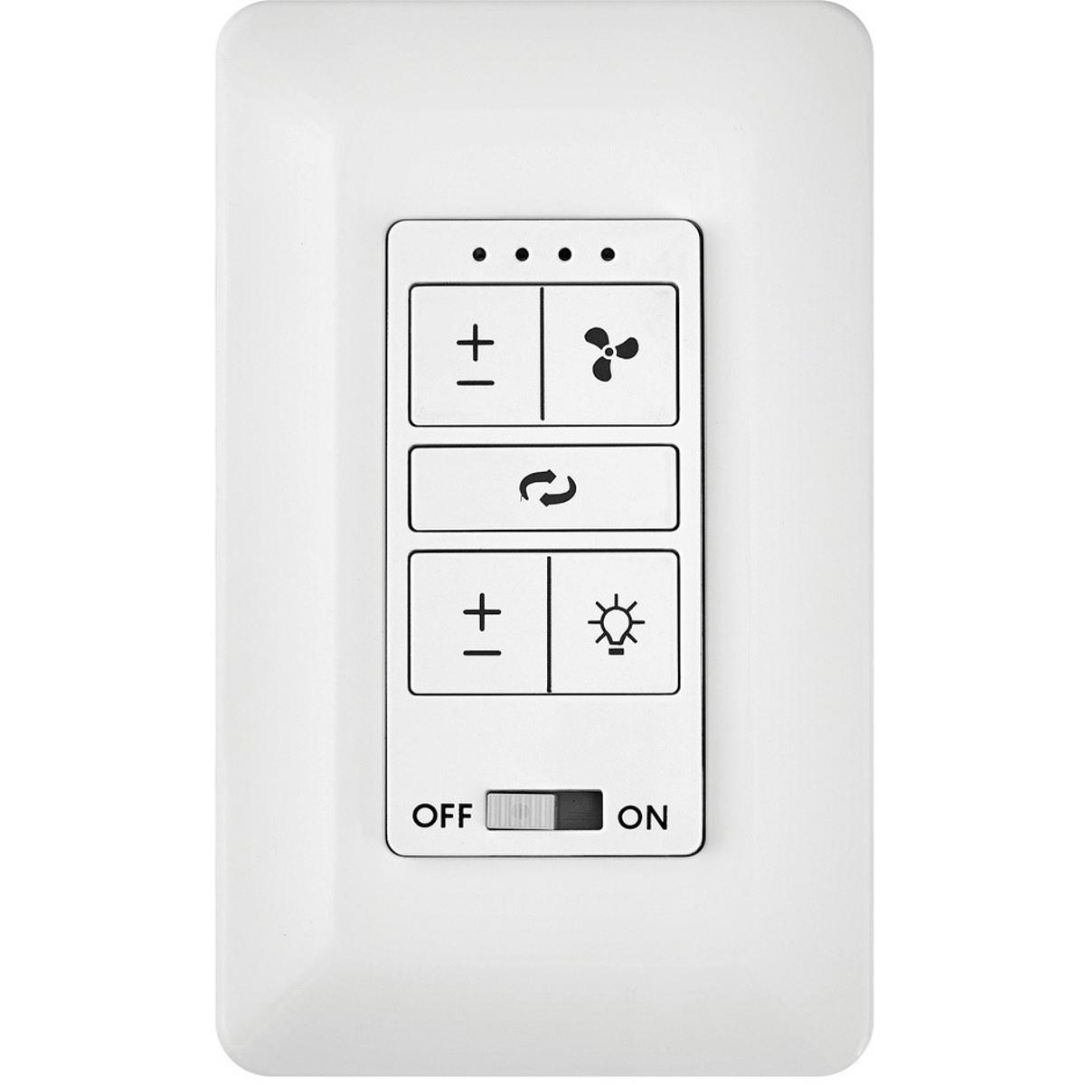 Hinkley 980001FWH Wall Control 4 Speed DC White Fan Wall Control DC